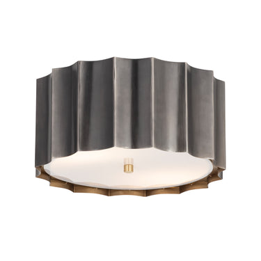 Maxim Lighting Allegra Flush Mount Gunmetal/Gold