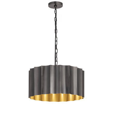 Maxim Lighting Allegra Large Pendant Gunmetal/Gold