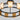 Maxim Lighting Radiant 9-Light LED Flush Mount Black/Gold Leaf