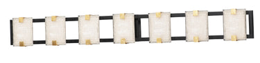 Maxim Lighting Radiant 7-Light LED Bath Vanity Black/Gold Leaf