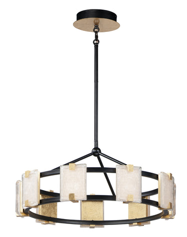 Maxim Lighting Radiant 9-Light LED Chandelier Black/Gold Leaf