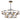 Maxim Lighting Radiant 20-Light LED Chandelier Black/Gold Leaf
