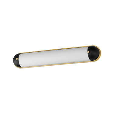 Maxim Lighting Capsule 30" LED Bath Vanity CCT Select Black/Natural Aged Brass