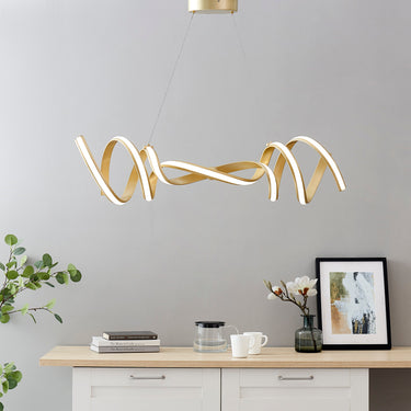 Finesse Decor Munich LED Horizontal Chandelier Gold