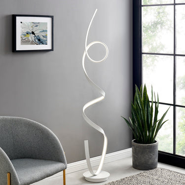 Finesse Decor Amsterdam LED Dimmable 63" Floor Lamp White