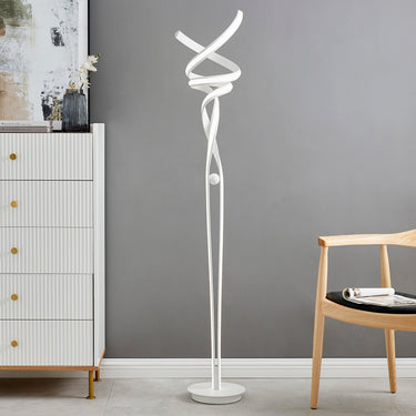 Finesse Decor Munich LED White 63" Floor Lamp Dimmable