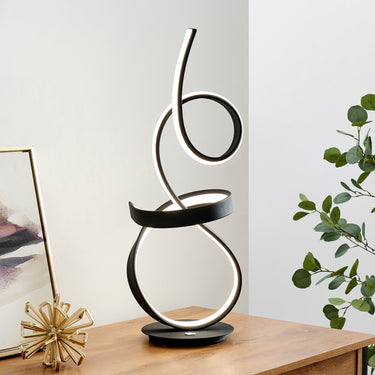Finesse Decor Amsterdam LED with Touch Dimmer Table Lamp Black