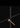 Adjustable modern floor lamp G.O. by Oluce with satin gold and black contrast