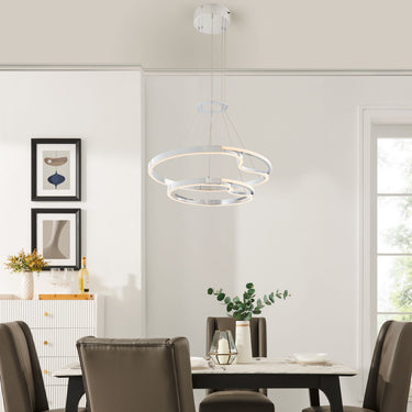 Finesse Decor Minsk Double Round Chandelier Chrome