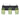 Milo 4 vanity light: Green | Besa Lighting