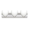 Bolla vanity light: Opal Matte, Satin Nickel | Besa Lighting