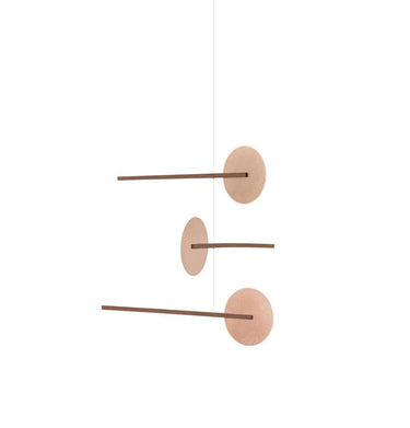 Chambre Copper and Teak Hanging Mobile — view 1