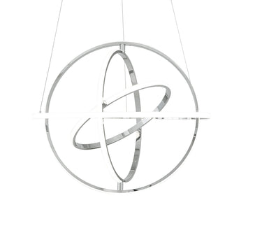 Finesse Decor Oxford LED Adjustable Chandelier Chrome