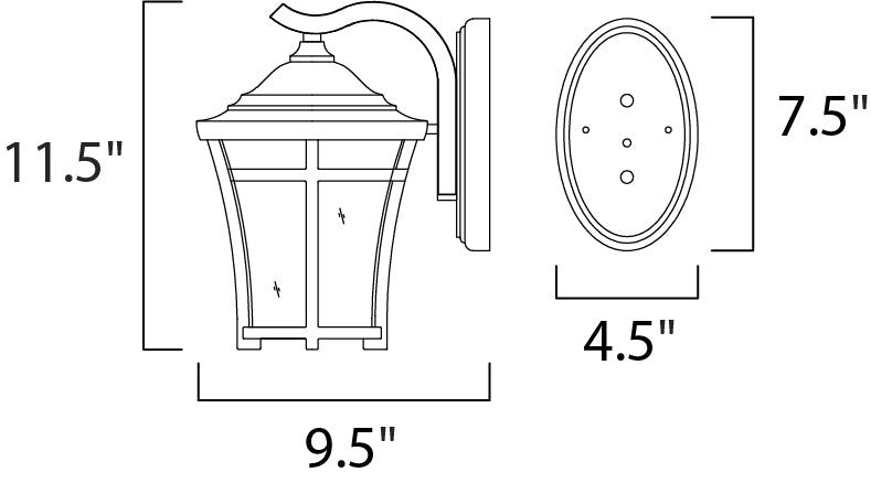 Maxim Balboa VX Outdoor Wall Lantern