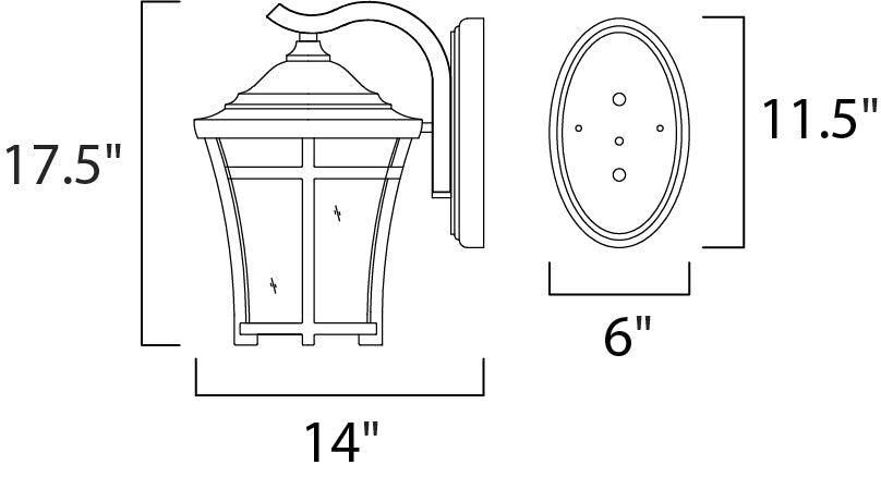 Maxim Balboa VX Outdoor Wall Lantern