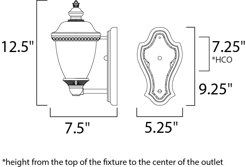Maxim Carriage House VX Outdoor Wall Lantern