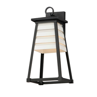 Maxim Lighting Shutters Medium Outdoor Wall Sconce White/Black
