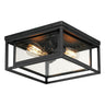 Maxim Lighting Cabana VX 2-Light Flush Mount Black