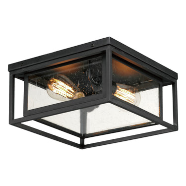 Maxim Lighting Cabana VX 2-Light Flush Mount Black