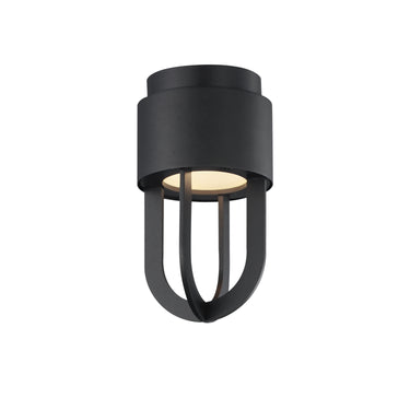 Maxim Lighting Quayside VX 8" Outdoor LED Flush Mount Black