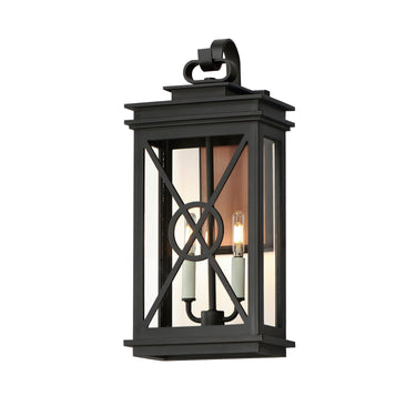 Maxim Lighting Yorktown VX 2-Light Outdoor Wall Sconce Black/Aged Copper