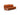 Minimalist rust orange queen sleeper sofa with cubed modular design