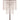 Finesse Decor Square Crystal Double Crown Table Lamp Chrome