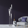 Finesse Decor Acrylic Cylinder Floor Lamp 5 Light