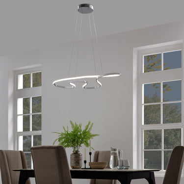 Finesse Decor Shanghai LED Adjustable Chandelier Chrome