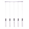 Finesse Decor Acrylic Cylinder Chandelier 5 Light