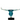 Finesse Decor Small Saluting Man Resin Sculpture Clear Blue