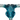 Finesse Decor Small Saluting Man Resin Sculpture Clear Blue