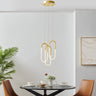 Finesse Decor LED Three Clips Chandelier Sandy Gold