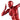 Finesse Decor Runner Woman 13" Wall Sculpture - Metallic Red