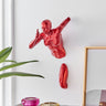 Finesse Decor Runner Woman 13" Wall Sculpture Metallic Red