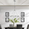Finesse Decor Victory 8 Light Chandelier Chrome