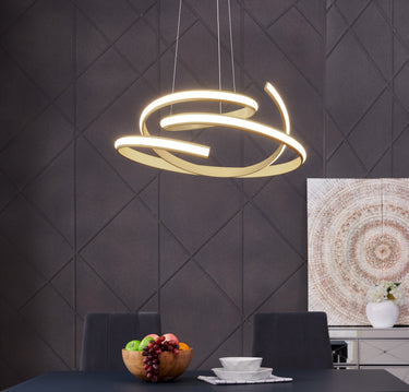 Finesse Decor Oslo LED Adjustable Chandelier Gold