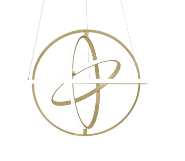 Finesse Decor Oxford LED Adjustable Chandelier Sandy Gold