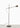 Elegant G.O. floor lamp by Oluce with black, red, and bronze finish options
