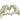 Finesse Decor Heart Hands Champagne Gold