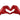 Finesse Decor Heart Hands Metallic Red