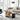 Finesse Decor Eclipse Noir Glass Coffee Table - Black and Gold