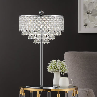 Finesse Decor Grand 6 LED Light Table Lamp Chrome