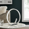 Finesse Decor Circular Design LED Table Lamp Chrome