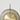 Close-up of the satin brass disc and smoked glass shade of the Pendulum floor lamp
