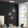 Finesse Decor Hollywood Cube 3 Light Pendant Gold
