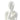 Finesse Decor Antoinette Doll Sculpture Matte White with Black Base