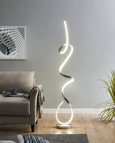 Finesse Decor Amsterdam LED Dimmable 63" Floor Lamp Silver