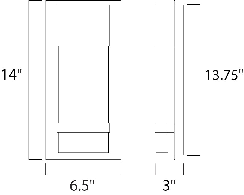 Maxim Cascade LED Outdoor Wall Sconce