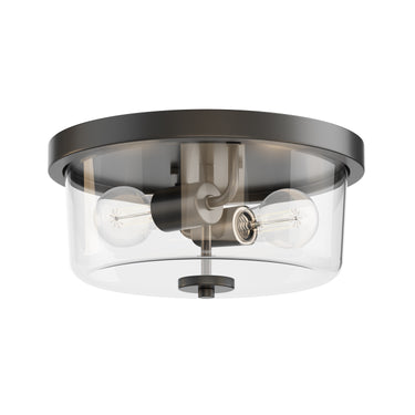 Maxim Lighting Fuller 2-Light Flush Mount Black